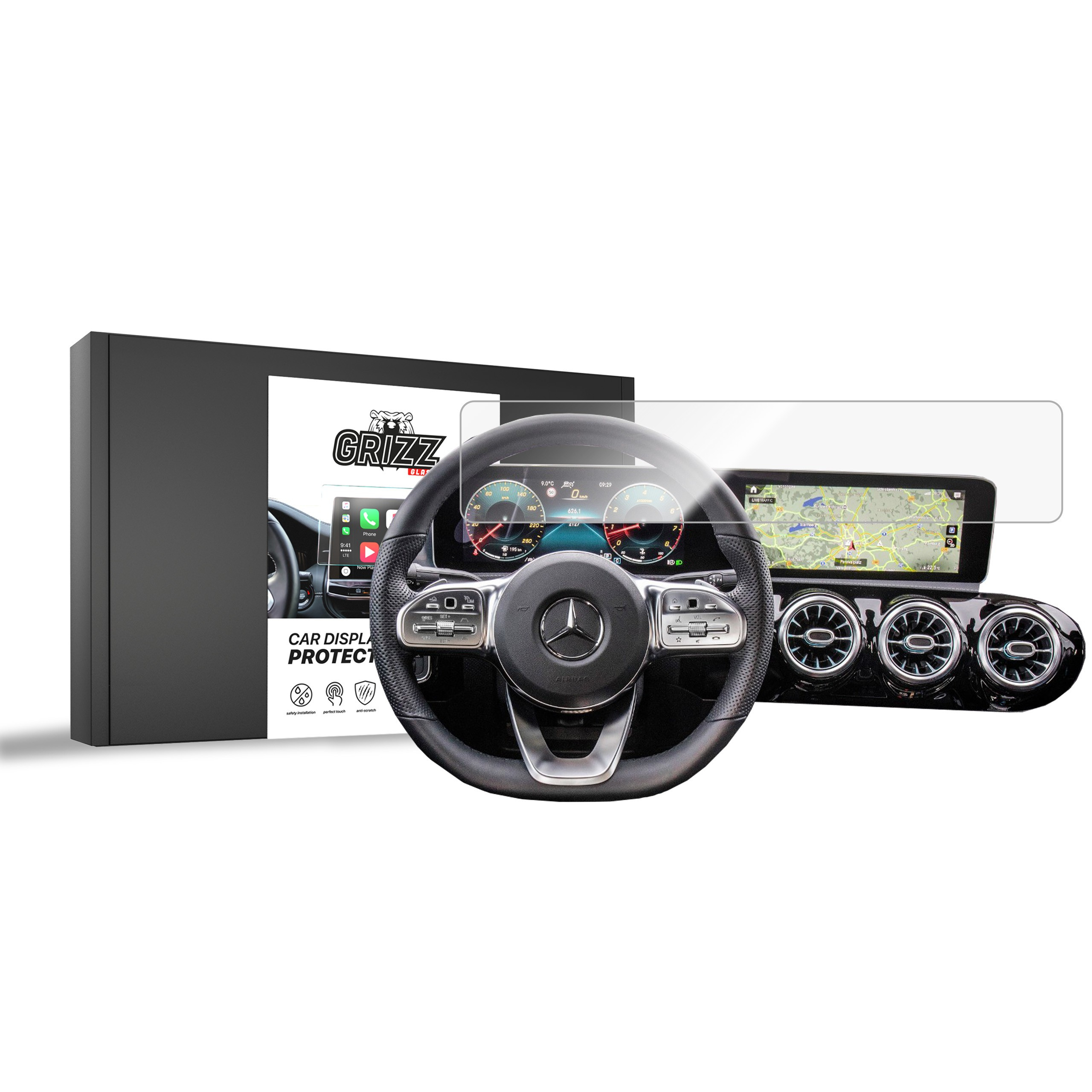 GrizzGlass CarDisplay Protection Mercedes EQB X243 2022