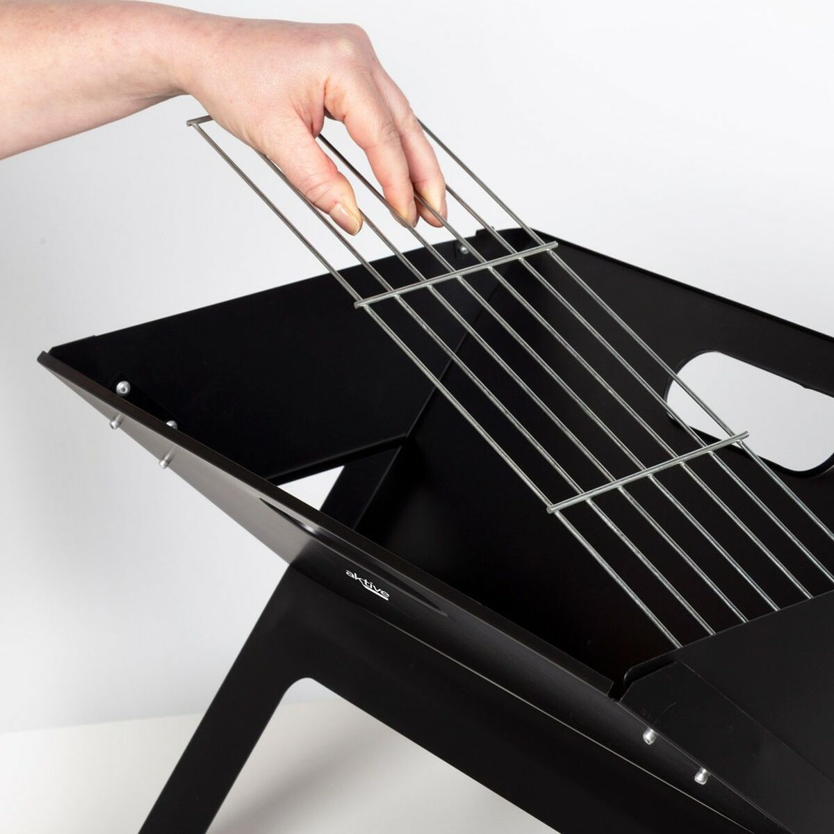 Barbecue Portable Aktive Black 45 x 30 x 29 cm Steel Iron