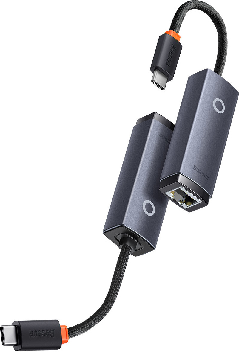 Baseus Lite Series USB Type C adapter - RJ45 LAN socket 1000Mbps black