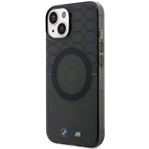 BMW BMHMP13MHGPK Apple iPhone 13 / 14 / 15 Pattern MagSafe grey