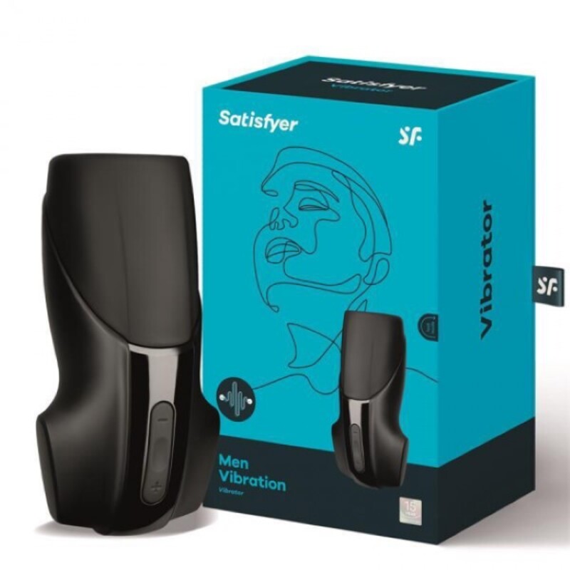 Masturbator Satisfyer Men Vibration Black