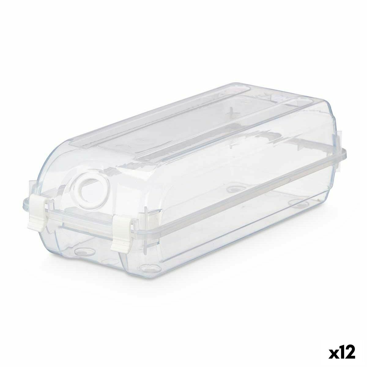 Stackable shoebox Transparent Plastic 14 x 10 x 32 cm (12 Units)