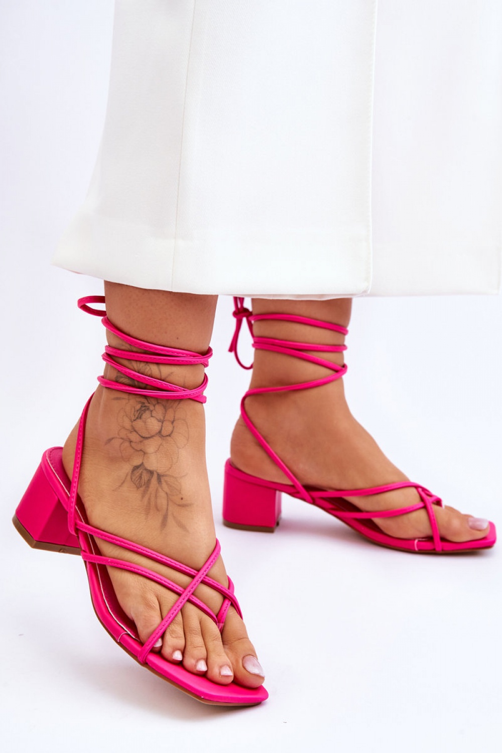  Strappy sandals model 180119 Step in style  pink