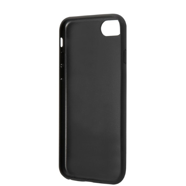 Karl Lagerfeld KLHCI8SAKICKCBK Apple iPhone SE 2022/SE 2020/8/7 black hardcase Saffiano Ikonik Karl&Choupette Head