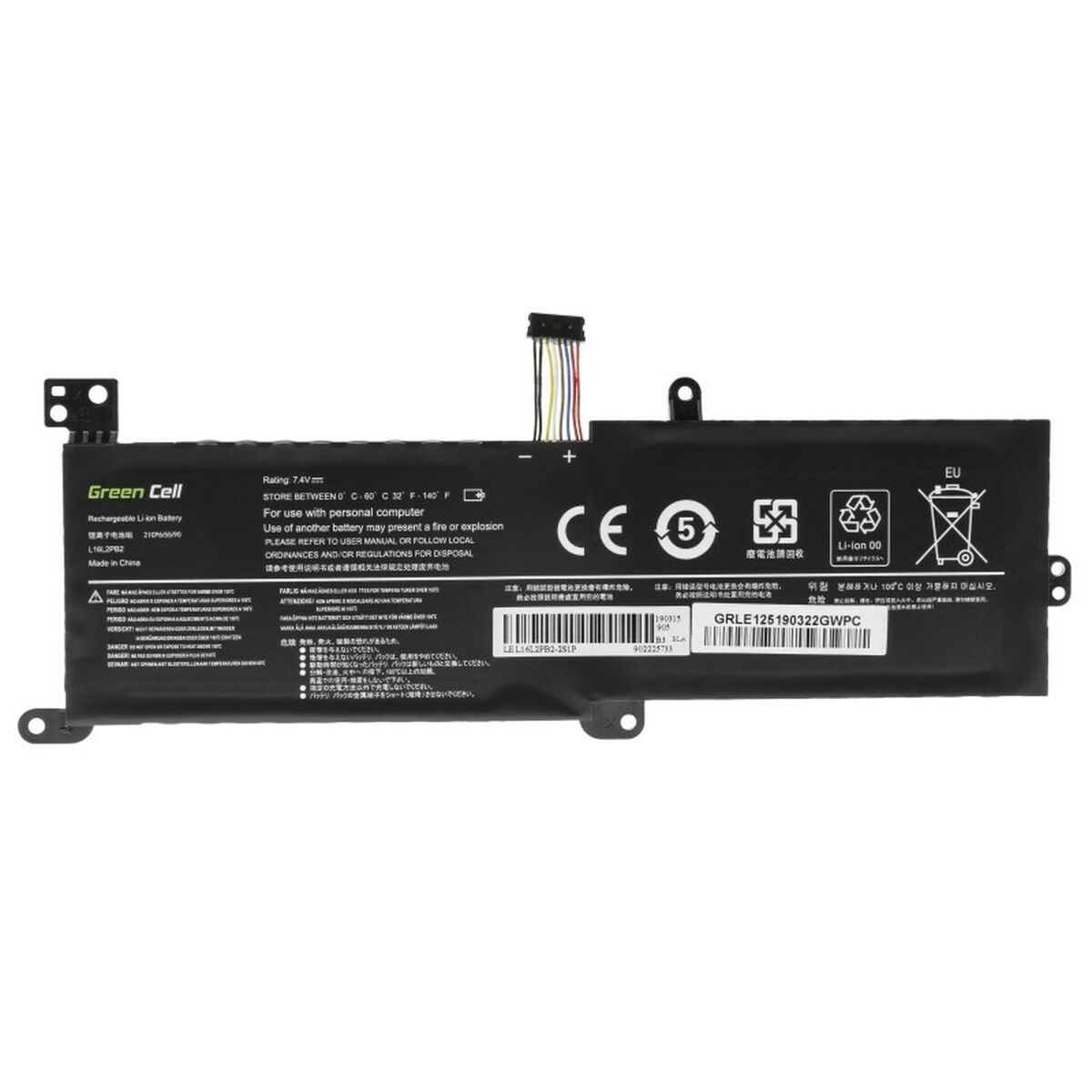 Notebook Battery Green Cell LE125 Black 3500 mAh