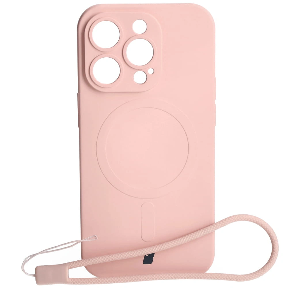Bizon Case Silicone Magnetic Apple iPhone 14 Pro light pink