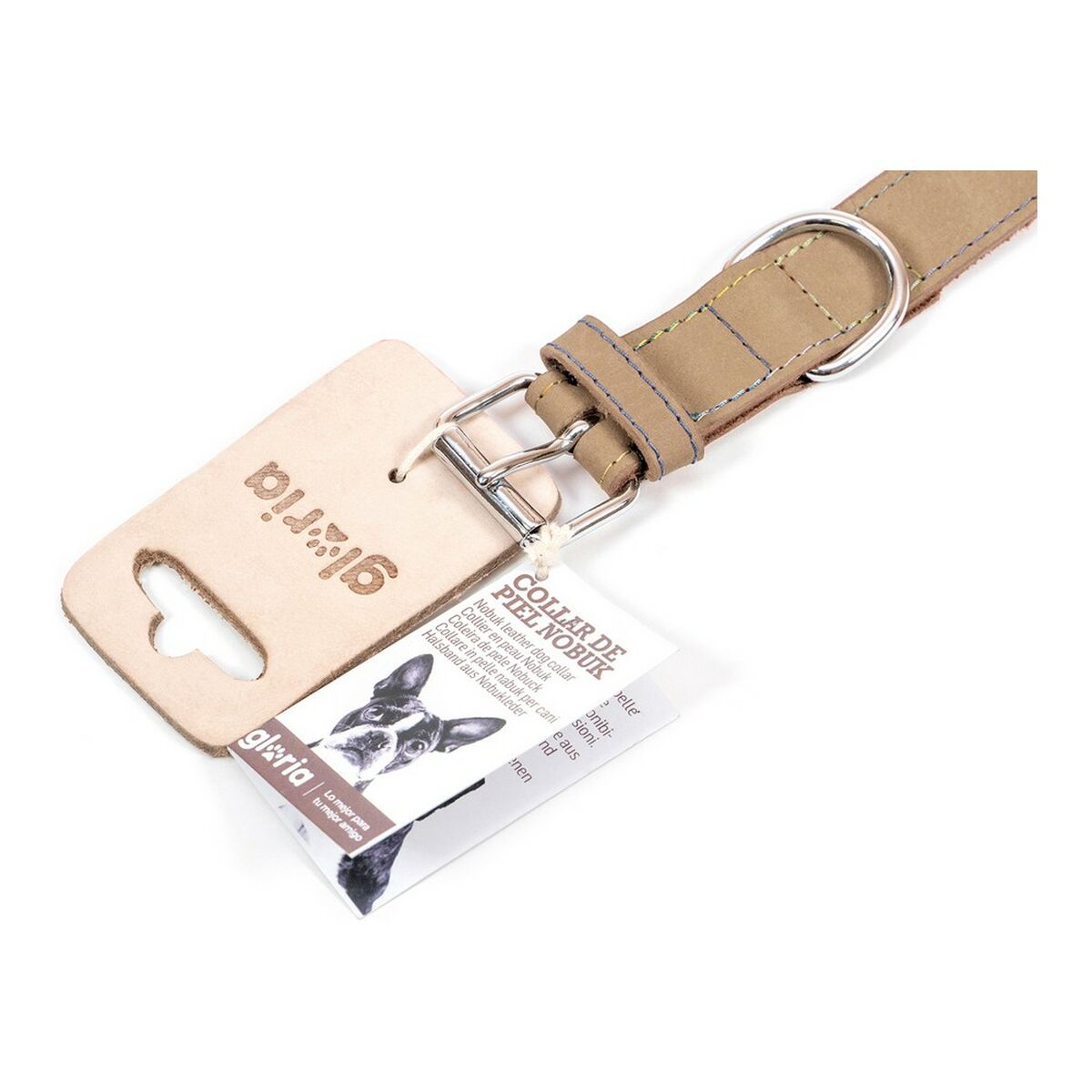 Dog collar Gloria Oasis Beige (1,2 x 35 cm)