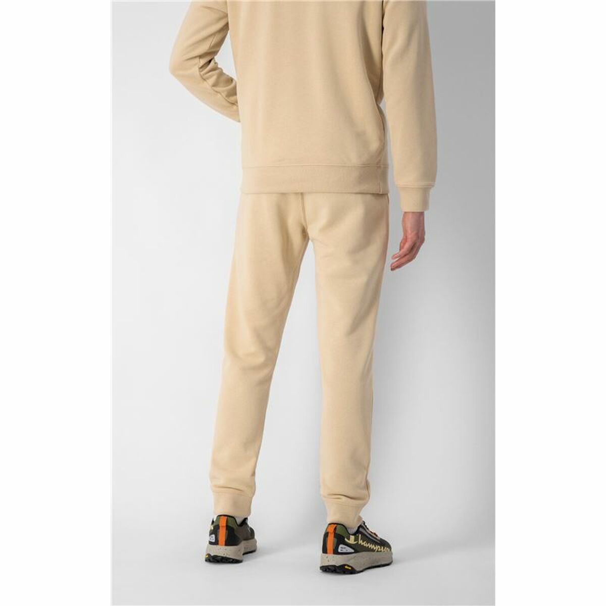 Adult's Tracksuit Bottoms Champion Rib Cuff Beige Men Adult's Tracksuit Bottoms Champion Rib Cuff Beige Men