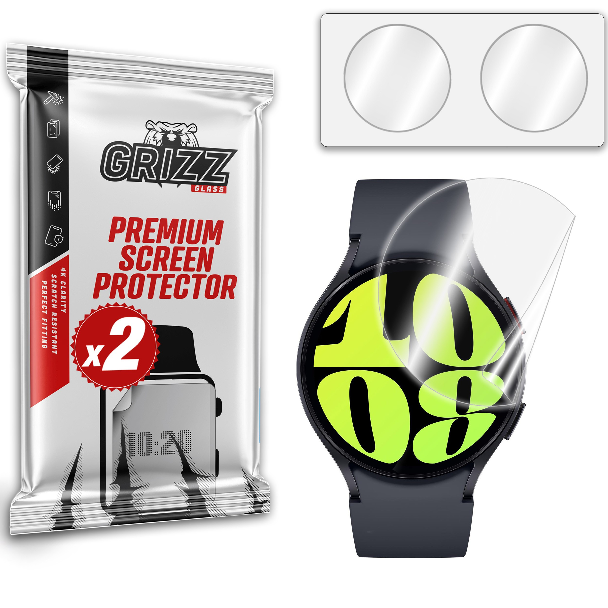 GrizzGlass CeramicFilm Samsung Galaxy Watch 6 44mm