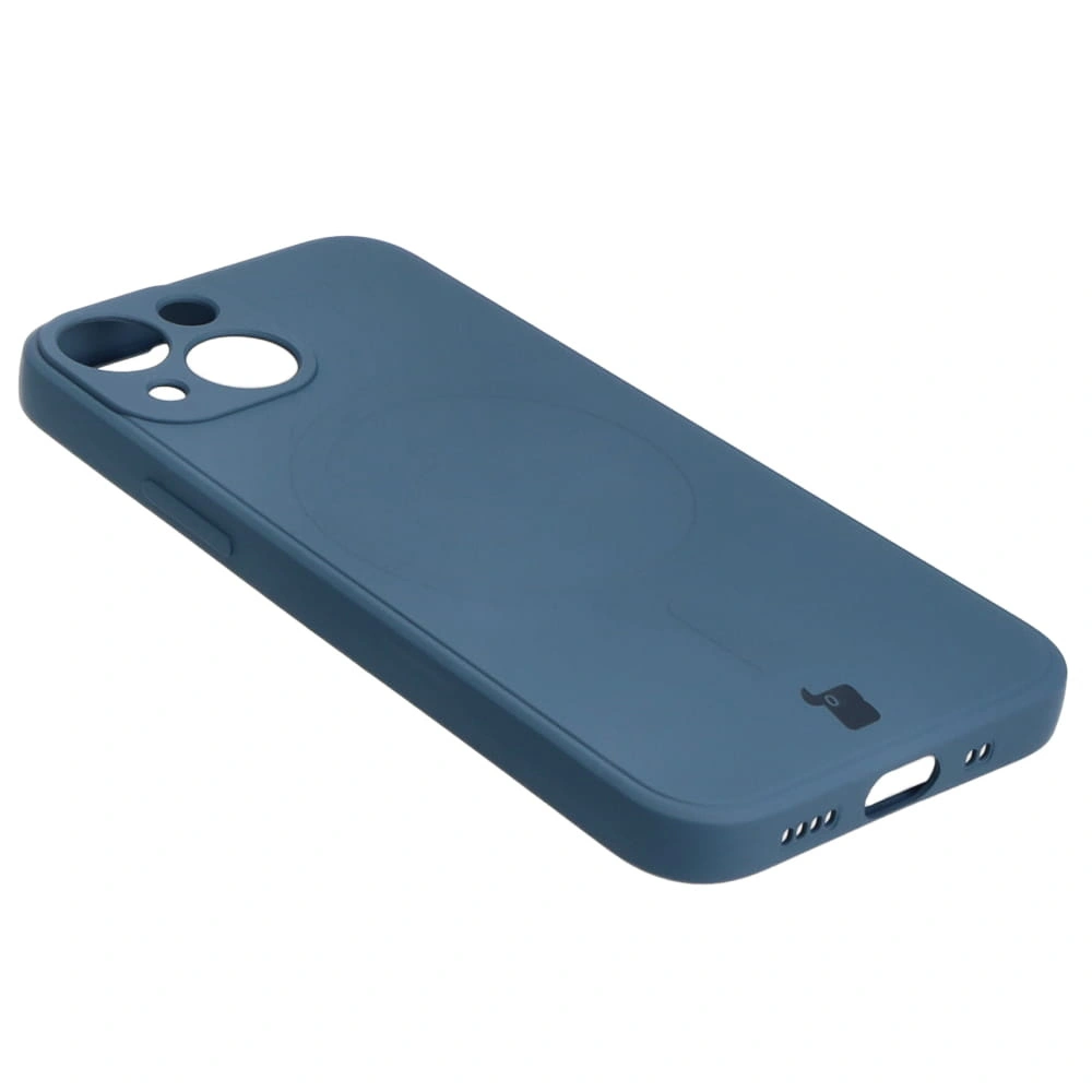 Bizon Case Silicone MagSafe Sq Apple iPhone 13 Mini navy blue