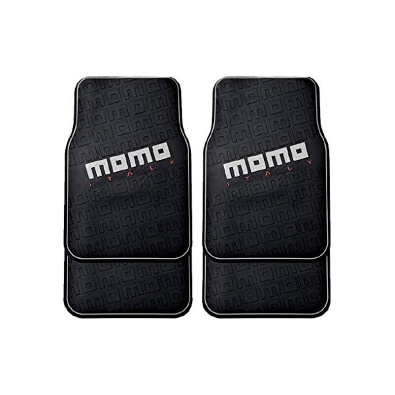 Car Floor Mat Set Momo 009 Universal Black/Red (4 pcs)