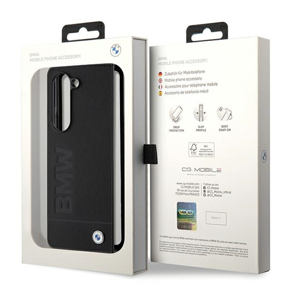 BMW BMHCZFD5SLLBK Samsung Galaxy Z Fold5 hardcase Signature Logo Imprint black