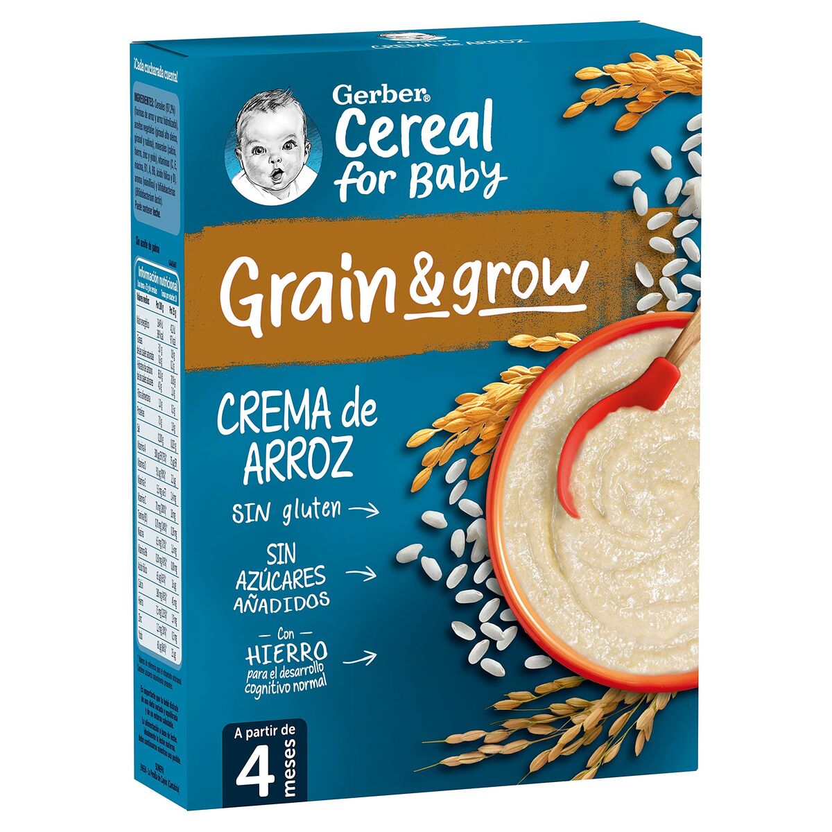 Purée for babies Nestlé Gerber Grain & Grow Rice 250 g