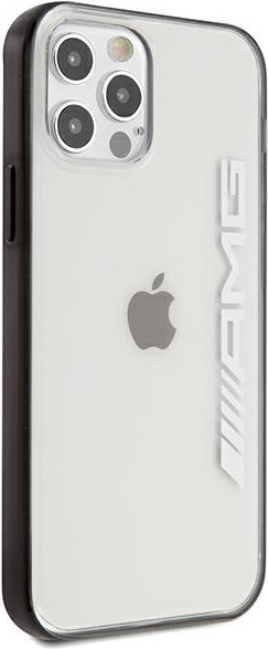 Mercedes AMG AMHCP12LAESLBK Apple iPhone 12 Pro Max transparent hardcase Metallic Painted