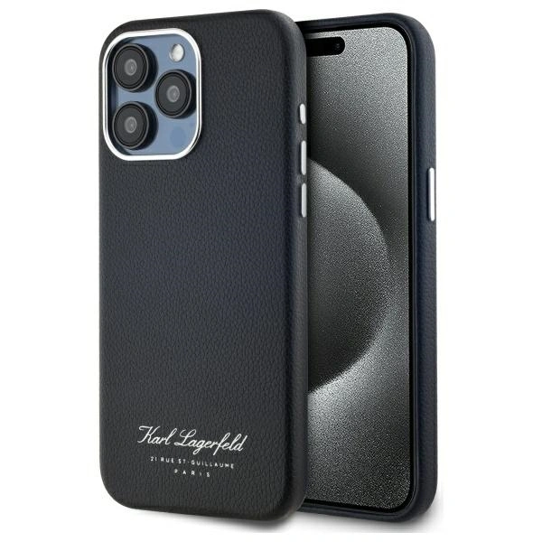 Karl Lagerfeld KLHCP15XPGWCMKHK Apple iPhone 15 Pro Max hardcase hotel RSG black