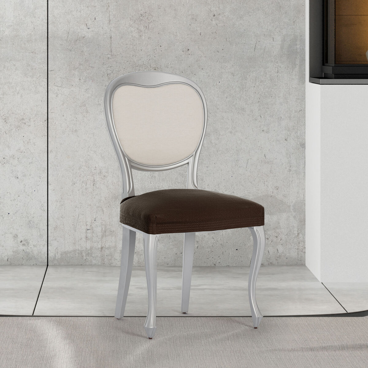 Chair Cover Eysa BRONX Brown 50 x 5 x 50 cm 2 Units