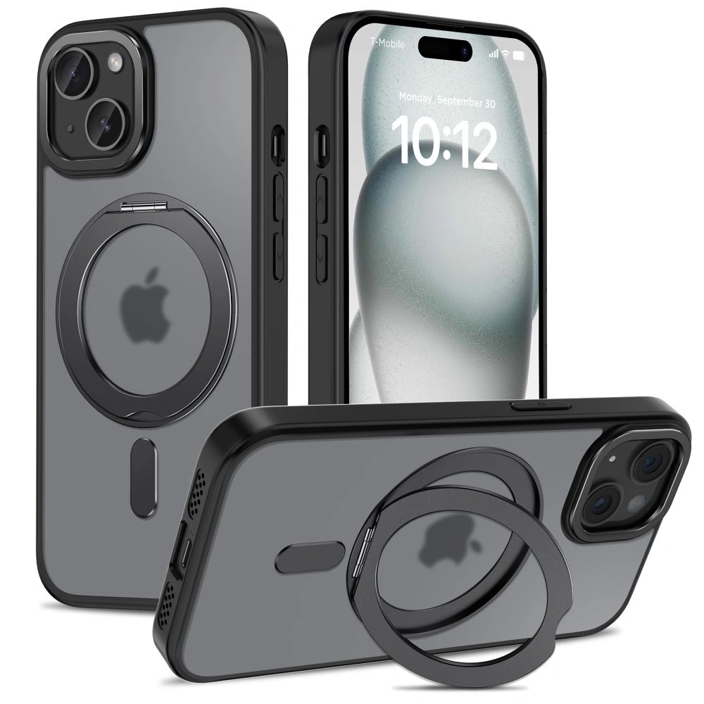 Case Tech-Protect MagRing MagSafe Apple iPhone 15 Matte Black