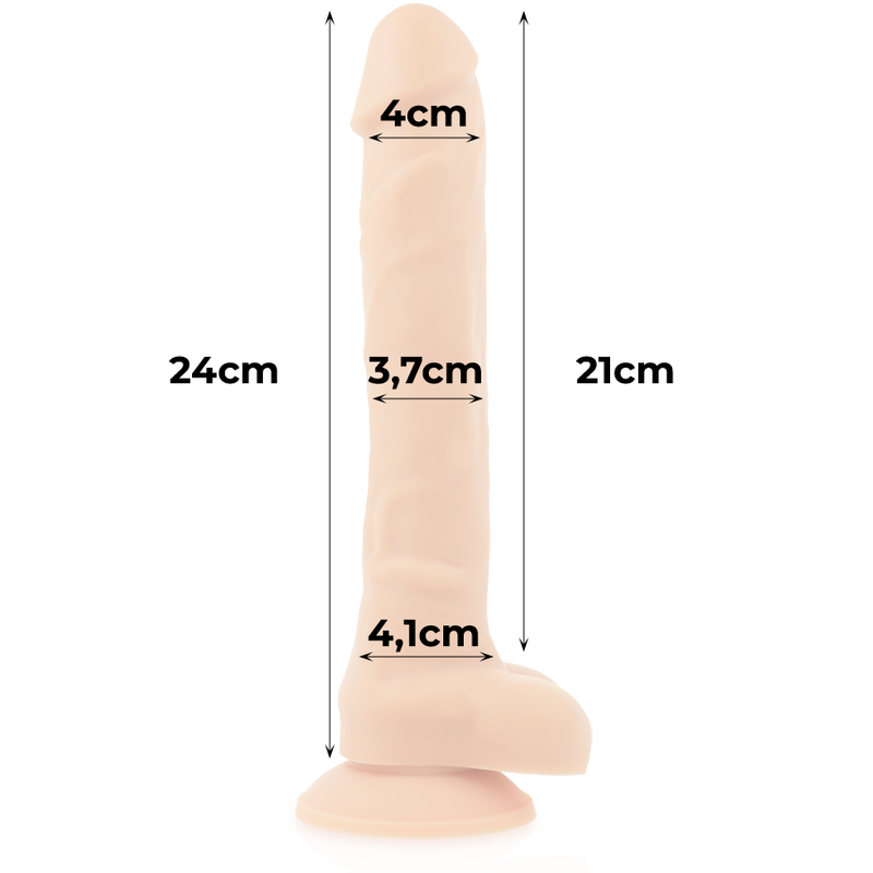 COCK MILLER HARNESS + SILICONE DENSITY ARTICULABLE COCKSIL 24 CM