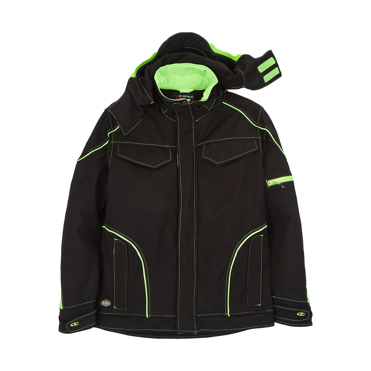 Jacket Cofra Tecka Lime Light Black (52)