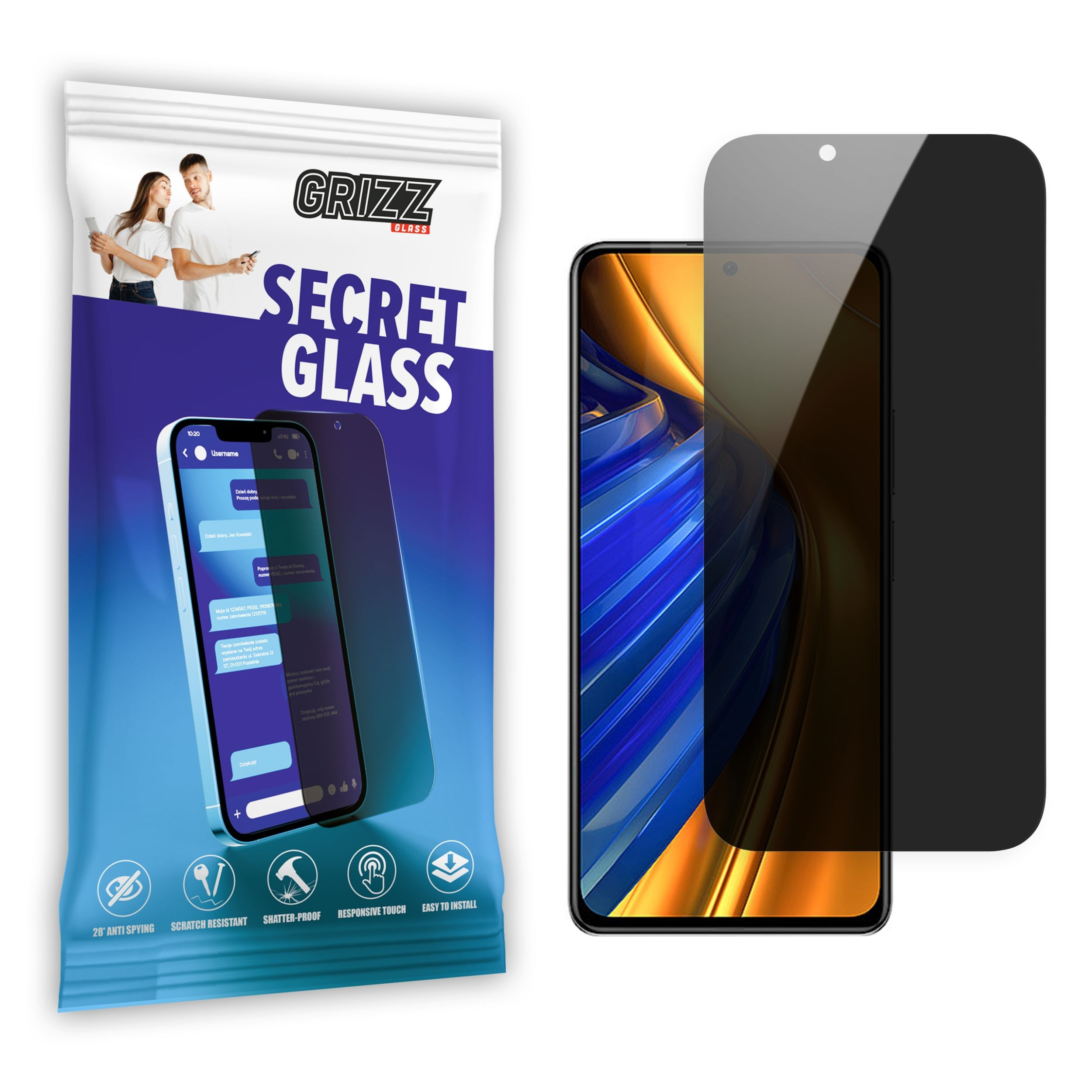 GrizzGlass SecretGlass Xiaomi POCO F3 5G