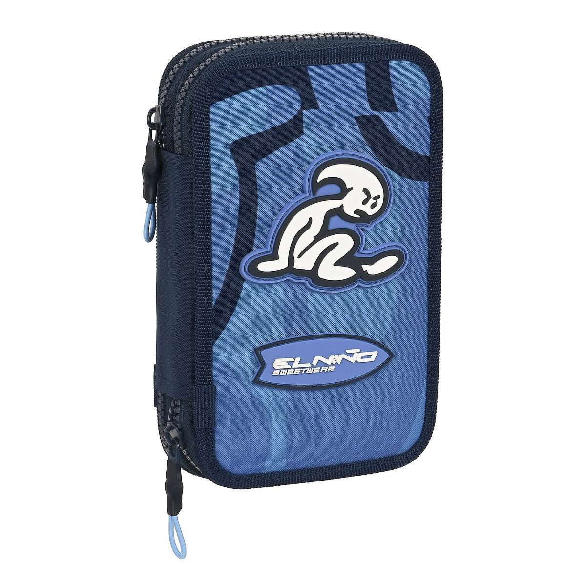 School Case with Accessories El Niño Bahia Blue (12.5 x 19.5 x 4 cm) (28 pcs)