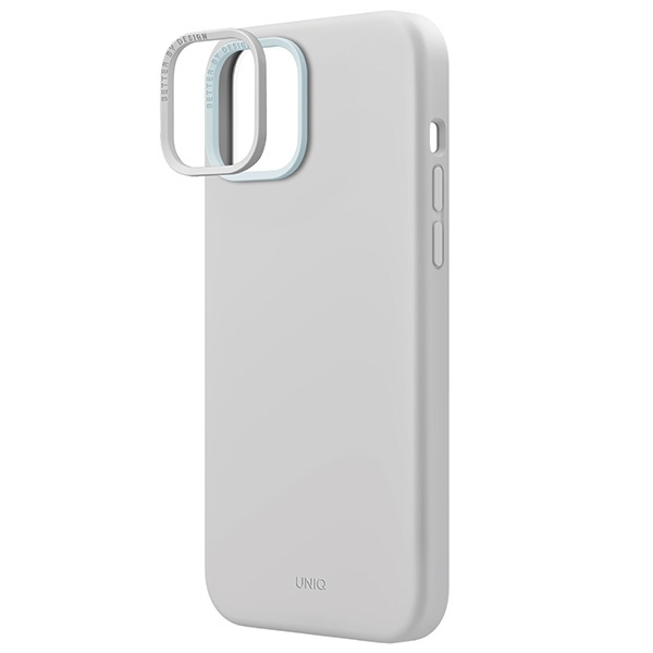 UNIQ Lino Hue Apple iPhone 15 MagClick Charging chalk grey
