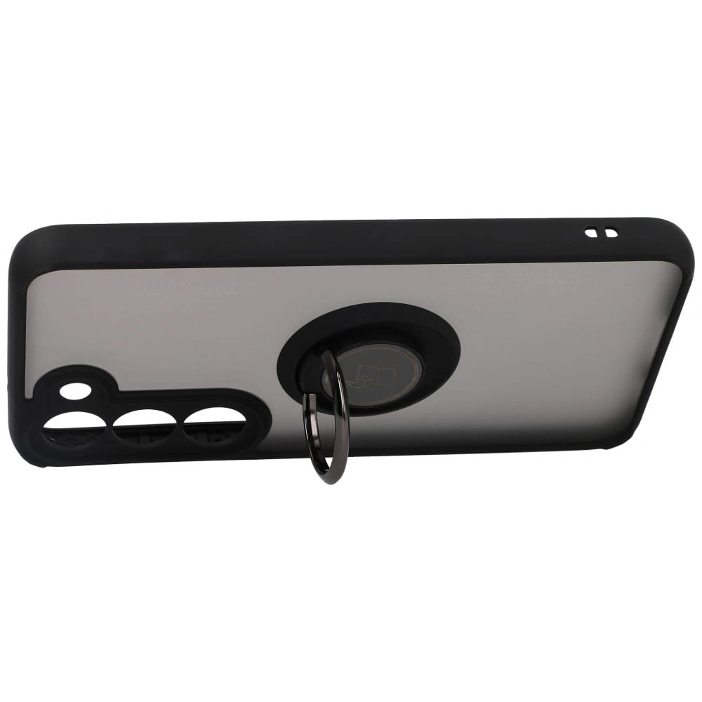 Bizon Case Hybrid Ring Samsung Galaxy S23 smoky with a black frame