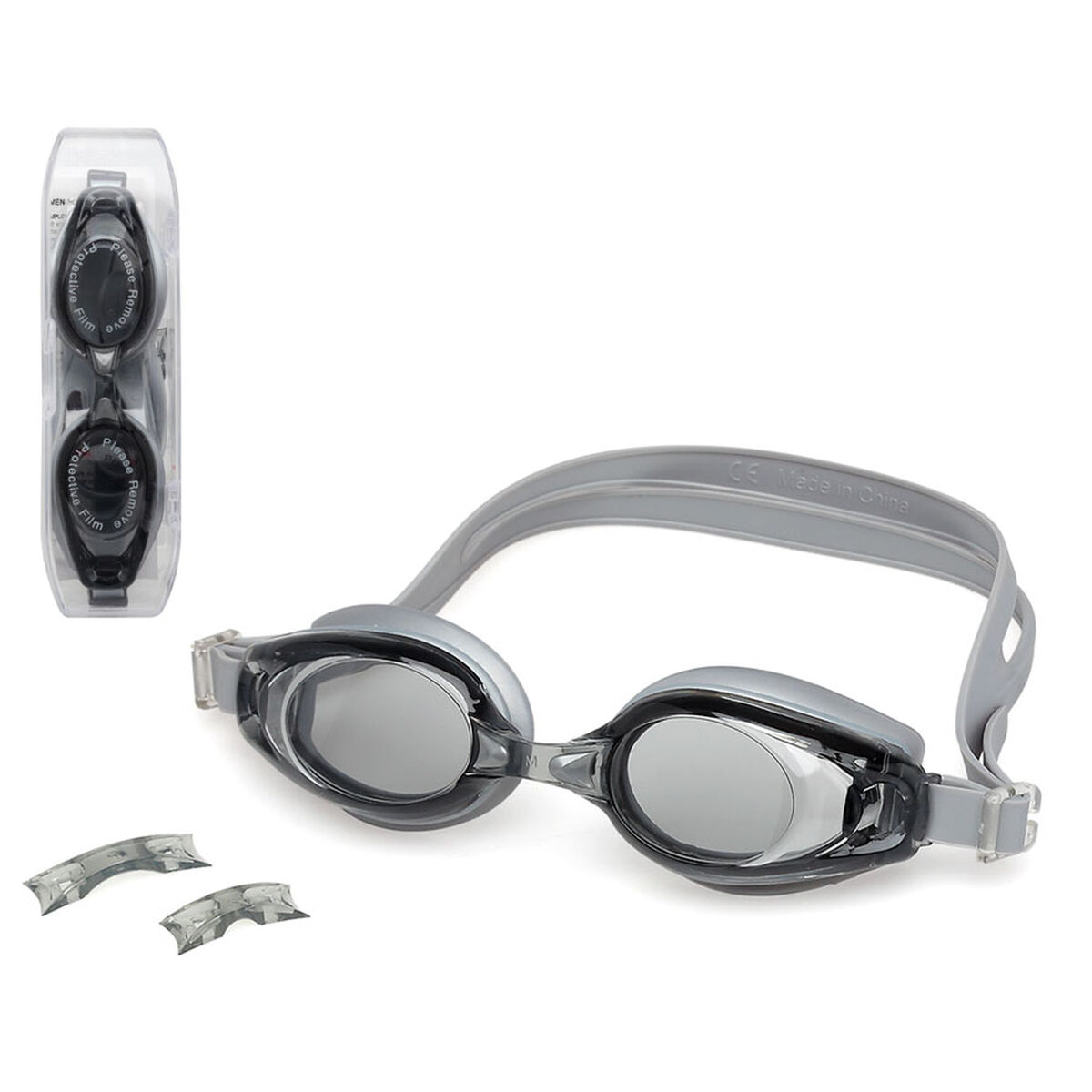 Adult Swimming Goggles Grey