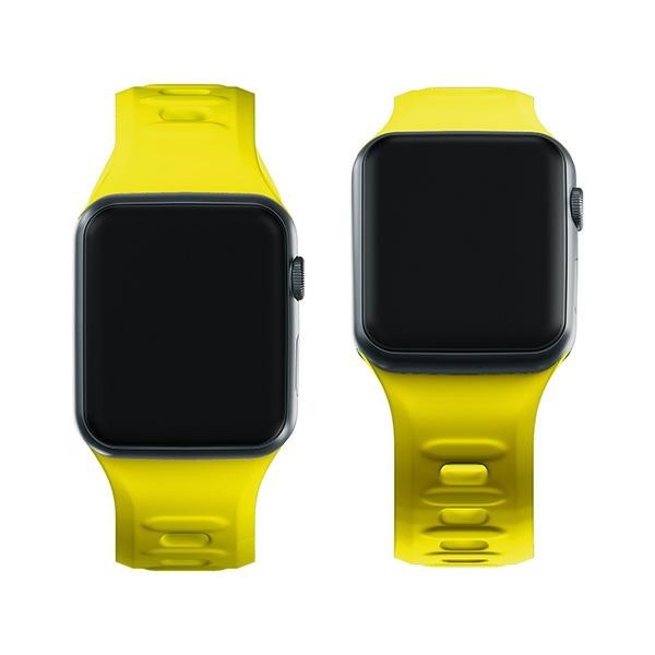 3MK Silicone Watch Strap Apple Watch 4/5/6/7/8/9/SE/Ultra 42/44/45/49mm yellow