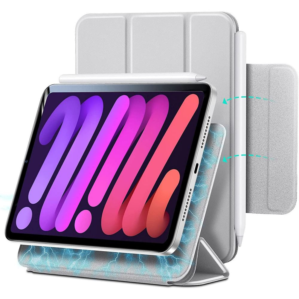 ESR Rebound Magnetic Apple iPad mini 2021 6 Gen / iPad mini 8.3" 2024 7gen Silver Grey