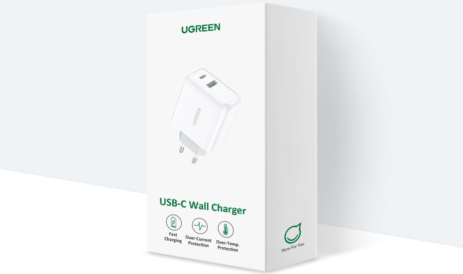 UGREEN CD170 Fast USB Type C / USB Wall Charger 36 W Quick Charge 4.0 Power Delivery white