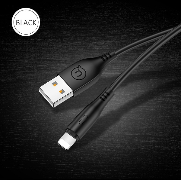 USAMS Cable U18 Lightning 2A Fast Charge 1m black SJ266USB01 (US-SJ266)