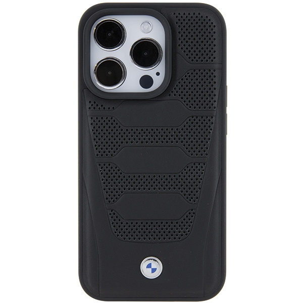 BMW BMHCP15X22RPSK Apple iPhone 15 Pro Max Leather Seats Pattern black