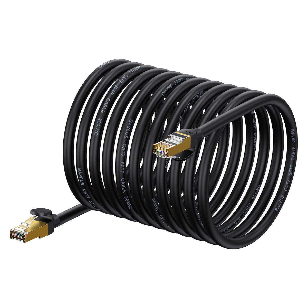 Ethernet Cable Baseus Speed Seven RJ45 10Gbps 30m black