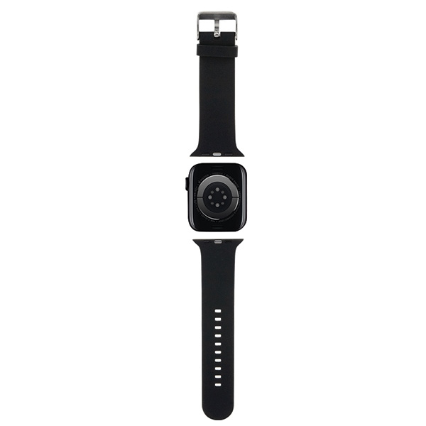 Karl Lagerfeld KLAWLSLCNK Apple Watch 4/5/6/7/SE/8/9/Ultra 44/45/49mm strap 3D Rubber Choupette Head black