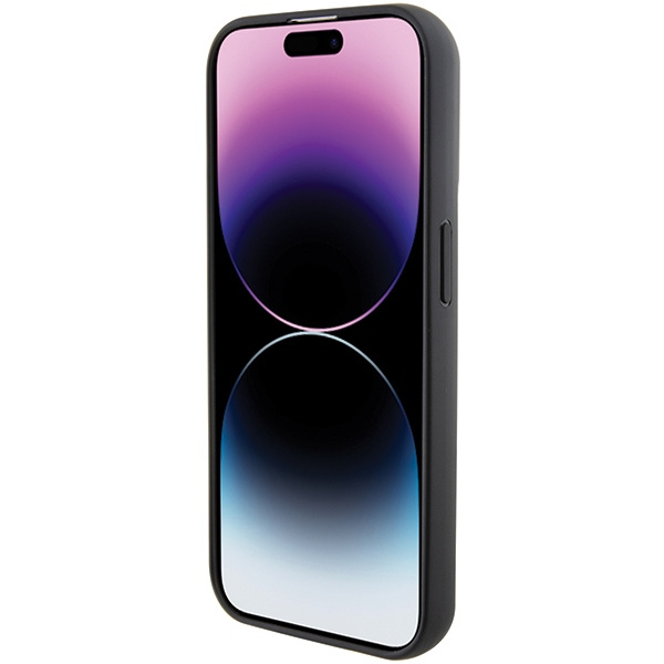 Karl Lagerfeld KLHCP14XGSACHPK Apple iPhone 14 Pro Max hardcase Gripstand Saffiano Choupette Pins black