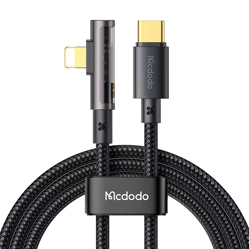 Mcdodo Prism CA-3391 USB-C/Lightning Angle Cable 1.8m (black)
