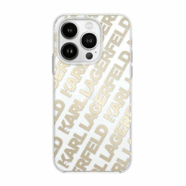 Karl Lagerfeld KLHCP15XHKFOEMD Apple iPhone 15 Pro Max hardcase IML Fullover Logo gold