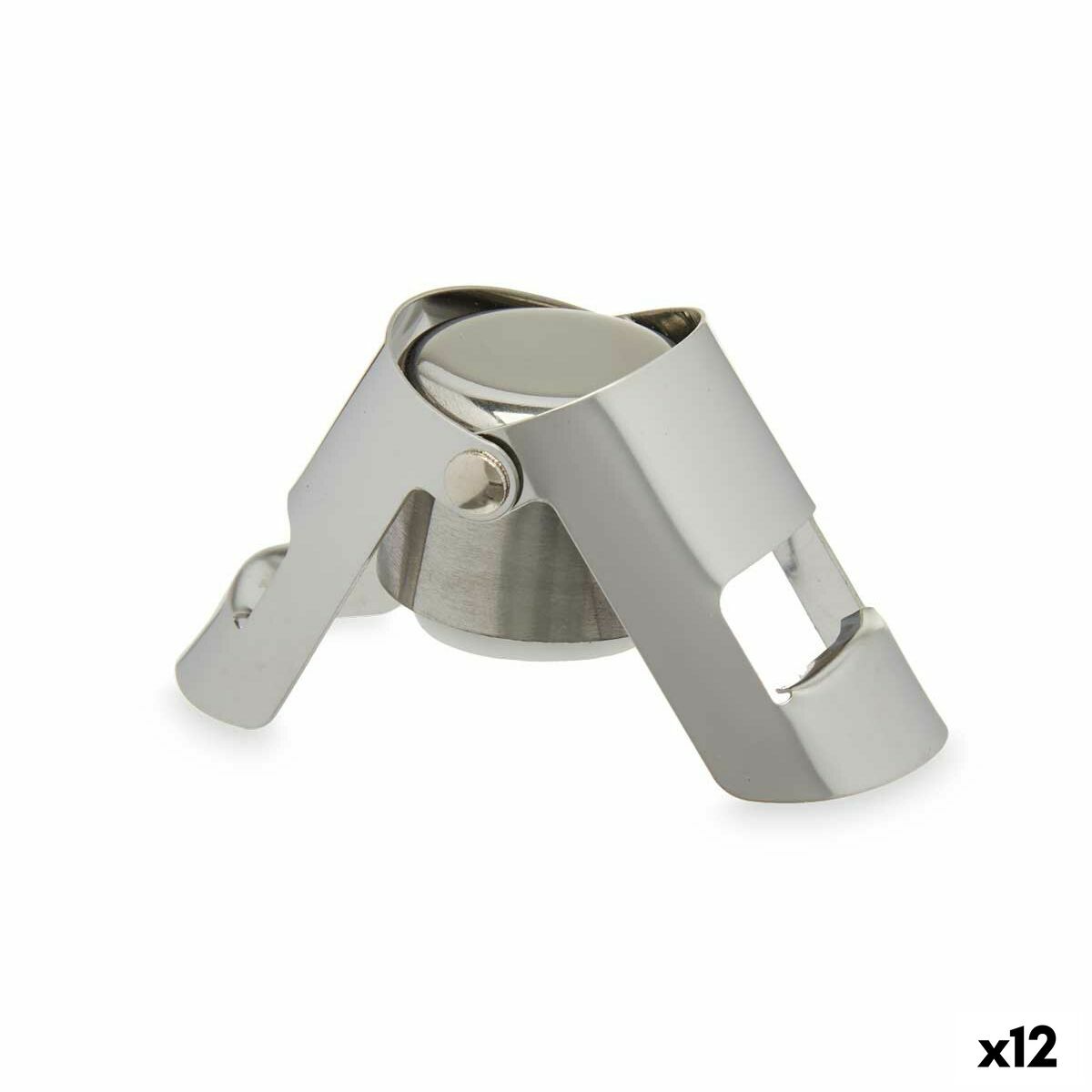 Plug Kinvara KT970 Silver Stainless steel Plastic 6 x 5,5 x 3,5 cm Hermetic (12 Units)