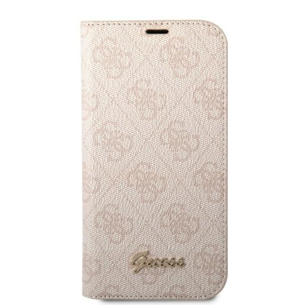 Guess GUBKP14XHG4SHP Apple iPhone 14 Pro Max pink book 4G Vintage Gold Logo