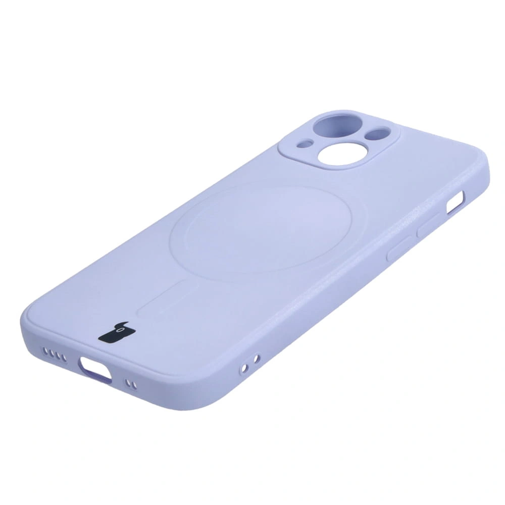 Bizon Case Silicone MagSafe Sq Apple iPhone 13 Mini light purple