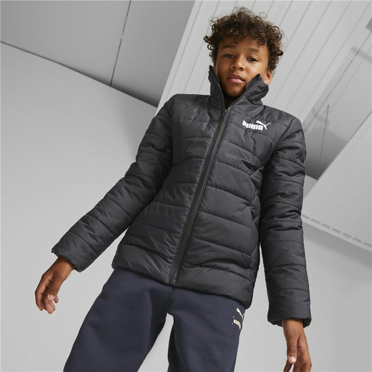 Children's Jacket Puma Essentials Padded Black