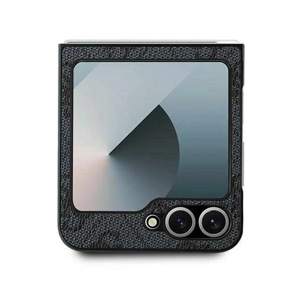 Case Guess GUHCZF64GMGGR Samsung Galaxy Z Flip6 Leather 4G Metal Logo black/black