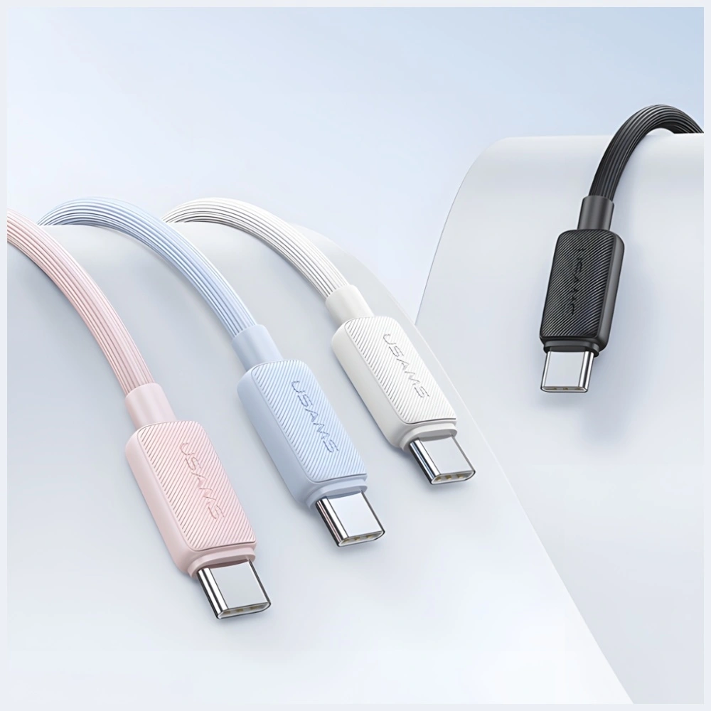 Kabel USAMS KY Series US-SJ691 60W USB-C / USB-C 1m czarny