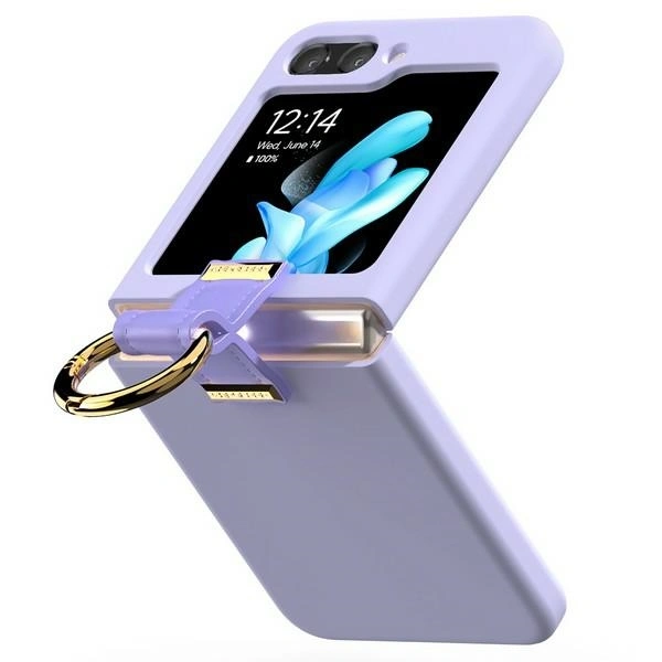 Etui Mercury Gold Ring do Samsung Galaxy Flip6 liliowy