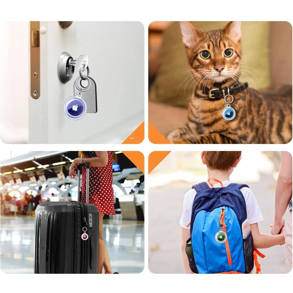 Tech-Protect Icon Apple AirTag Clear [4 PACK]
