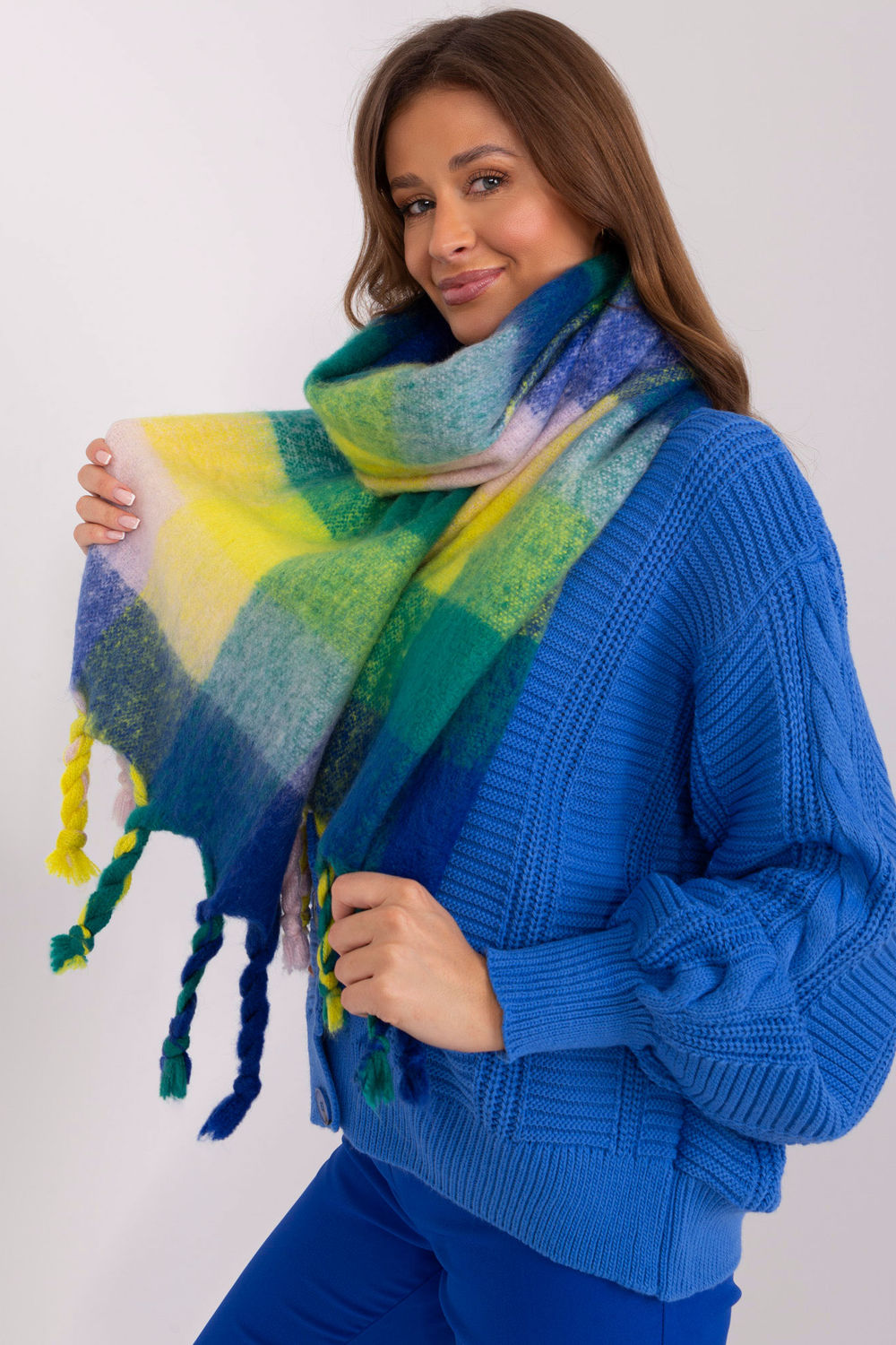  Shawl model 191706 AT  blue