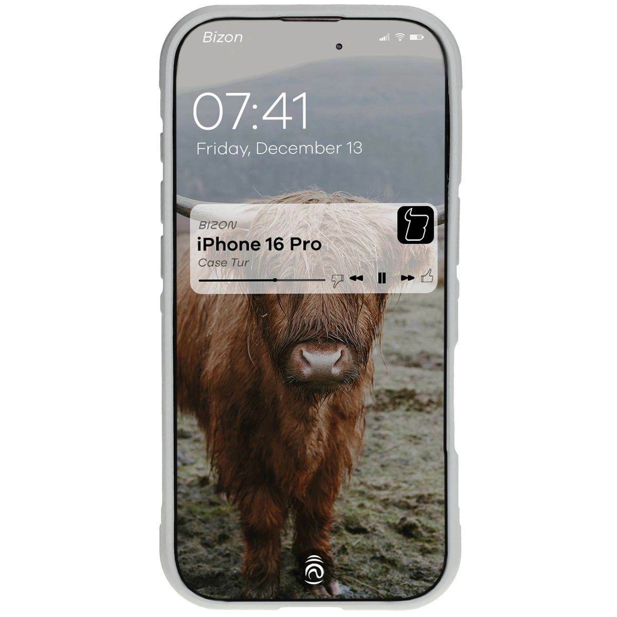 Bizon Case Tur Apple iPhone 16 Pro light grey