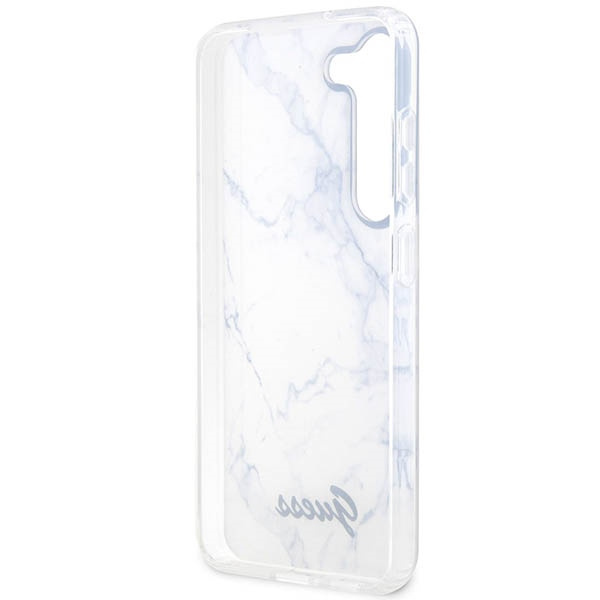 Guess GUHCS23SPCUMAH Samsung Galaxy S23 white hardcase Marble