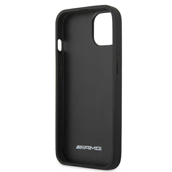 Mercedes AMG AMHCP13SDOLBK Apple iPhone 13 mini black hardcase Leather Hot Stamped